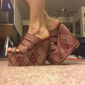 Jeffrey Campbell Red Elizer Platform